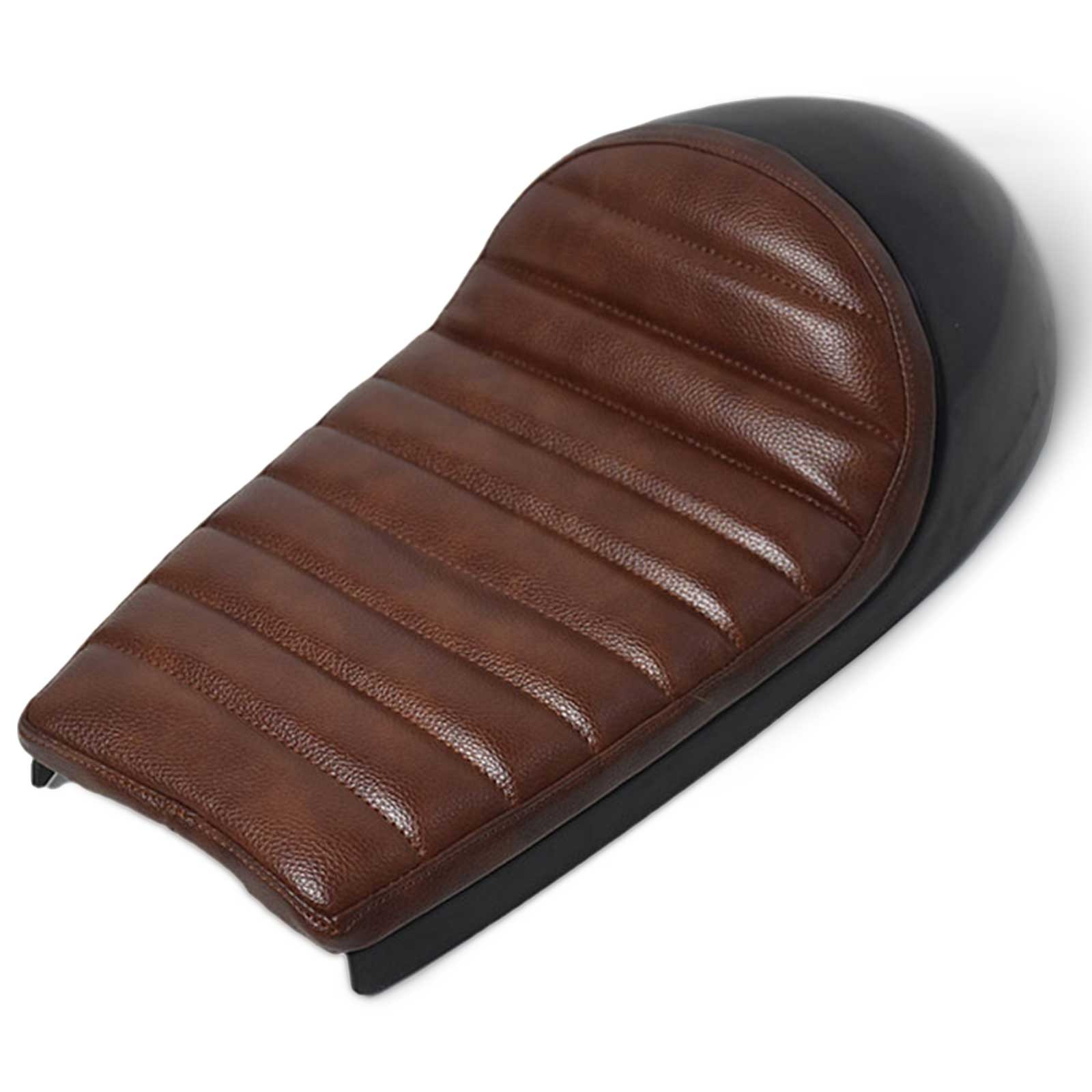 Selle Café Racer NOIRE BRILLANTE Universelle BRAZOLINE - vue 3