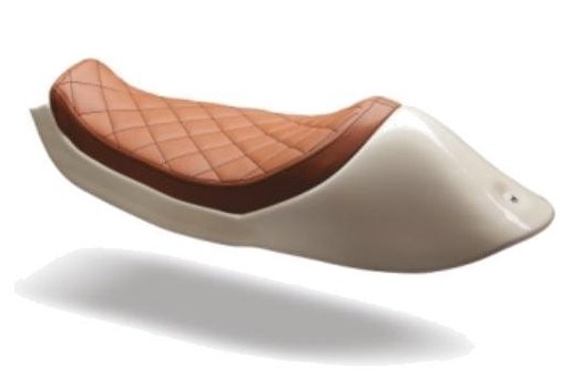 Selle adaptable Harley-Davidson marron C-RACER - vue 2