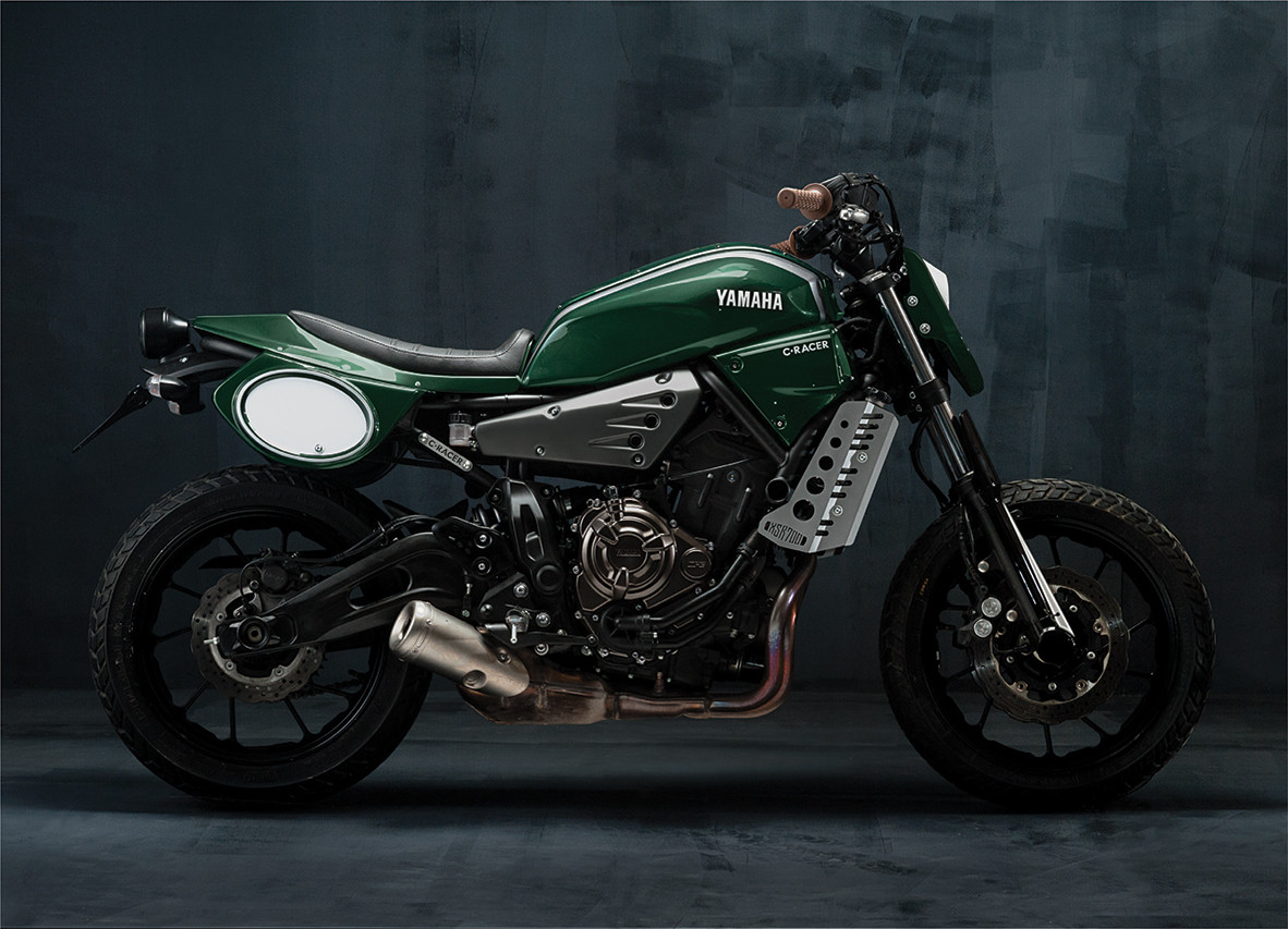 Plaque numéros de selle C-RACER Yamaha XSR 700 - vue 3