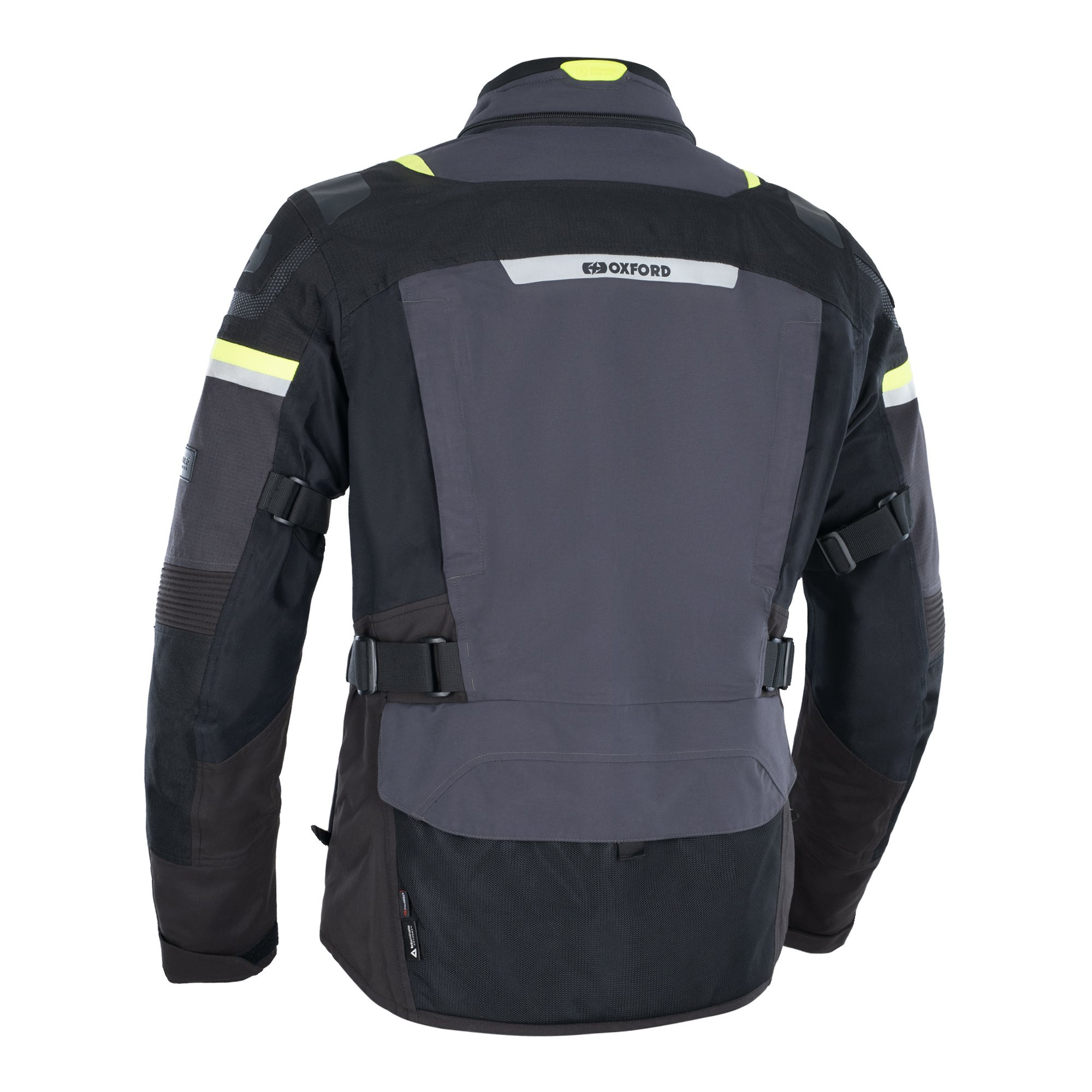 Veste moto OXFORD Stormland D2D MS gris/noir/fluo taille M homme - vue 3