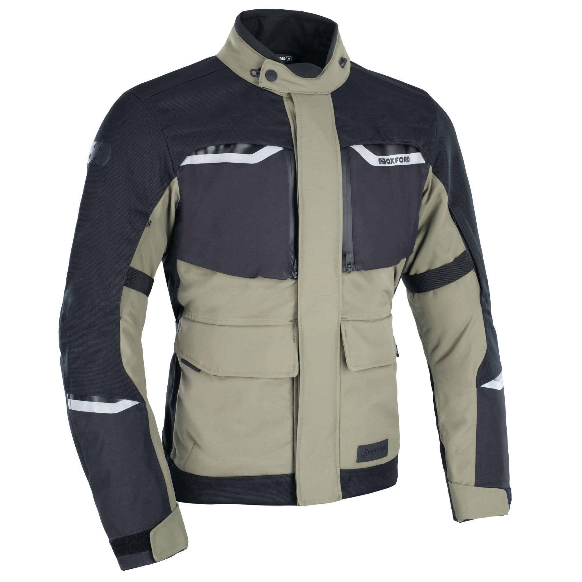 Veste moto OXFORD Mondial 2.0 MS Noir/Olive M Homme