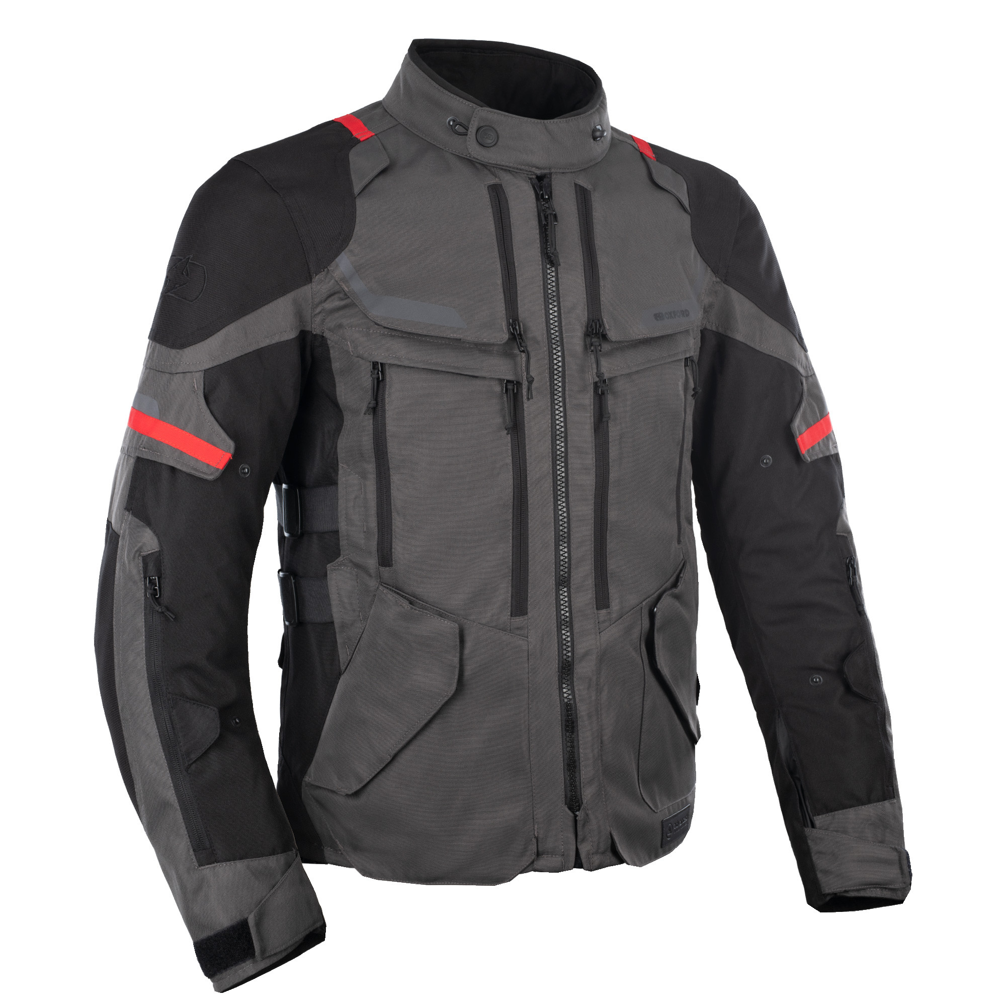 Rockland MS Veste Charcoal Noir Red 3XL Homme Oxford