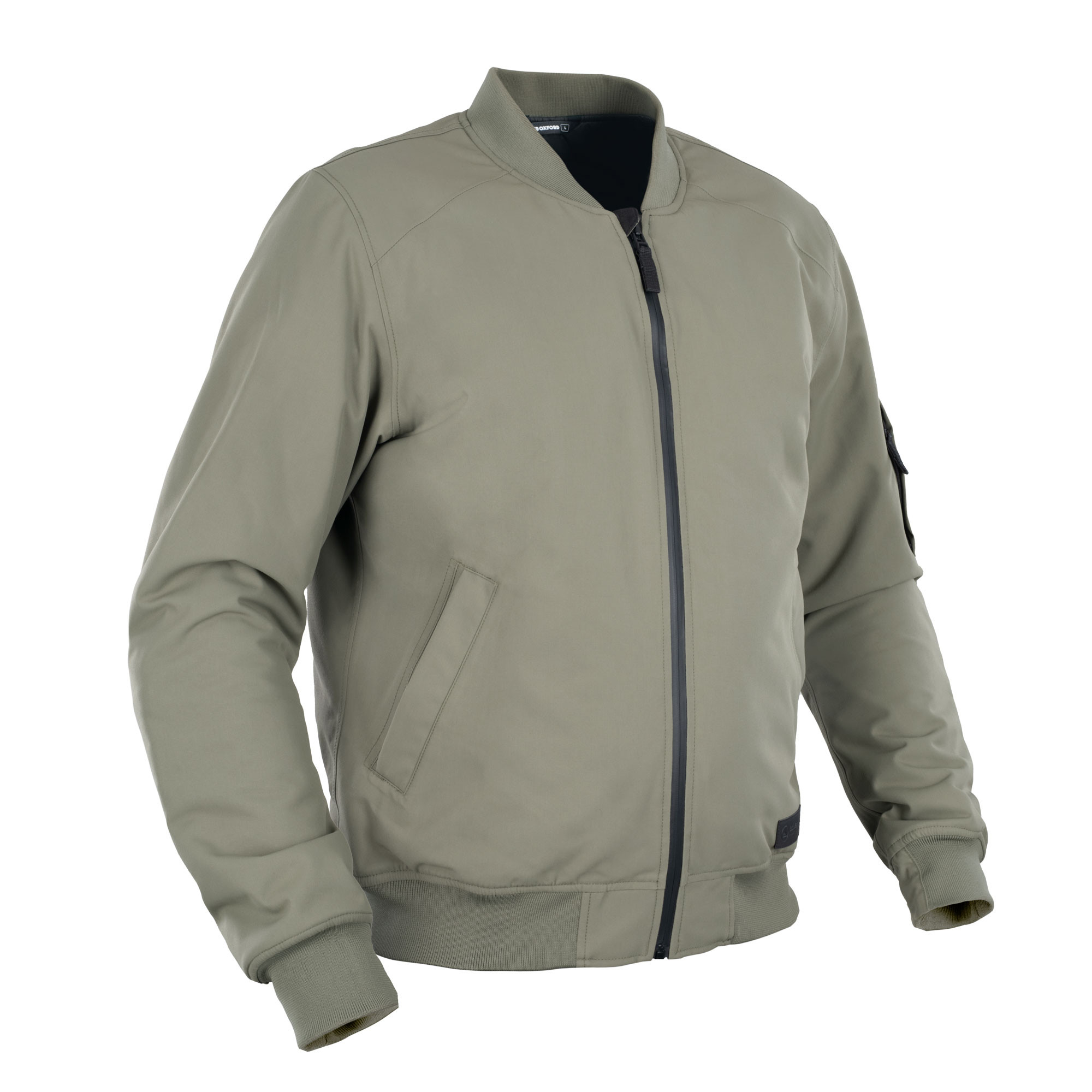 Veste moto Bomber D2D MS Khaki Oxford