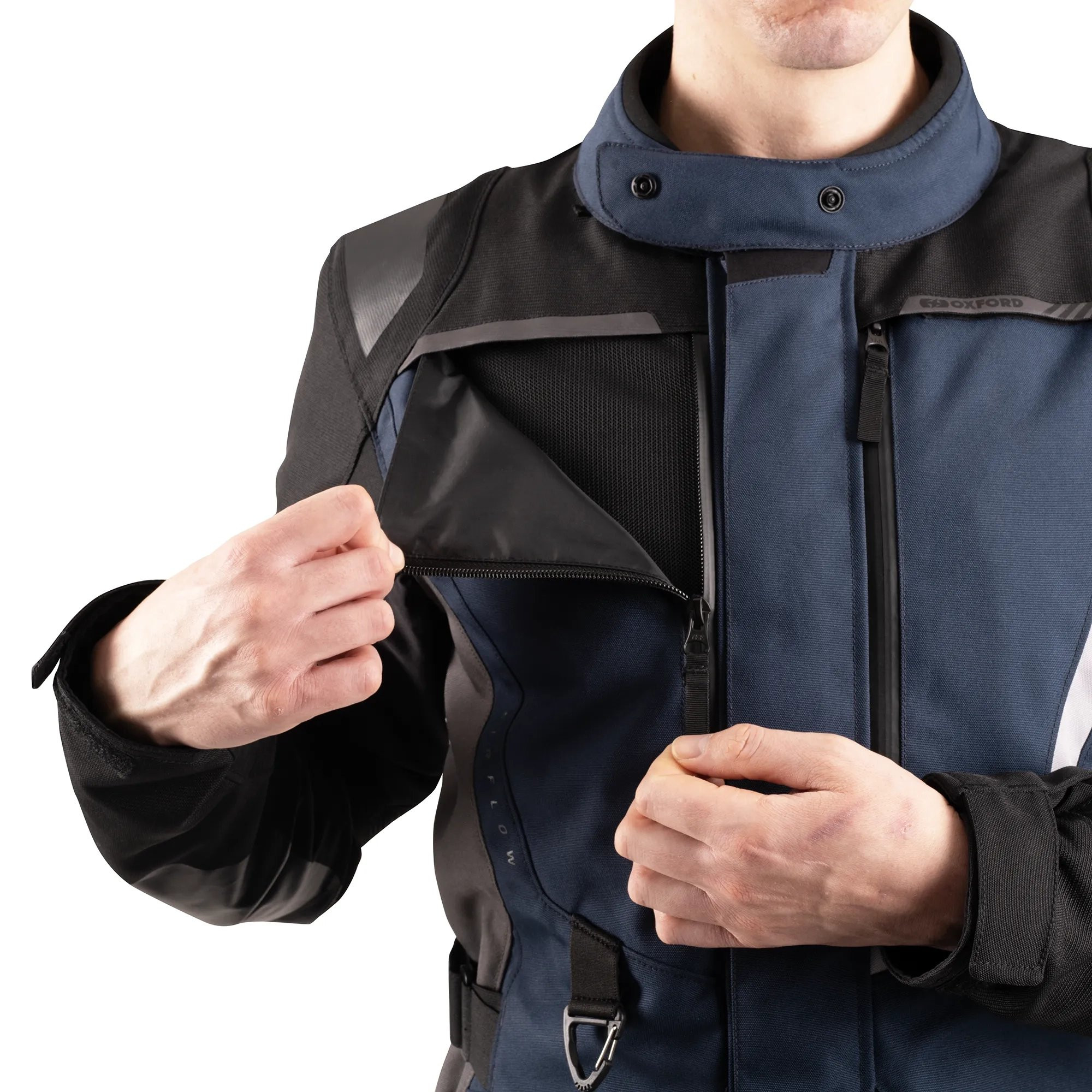 Veste OXFORD Montreal 5.0 Dry2Dry Bleu/Noir/Gris 4XL - vue 4