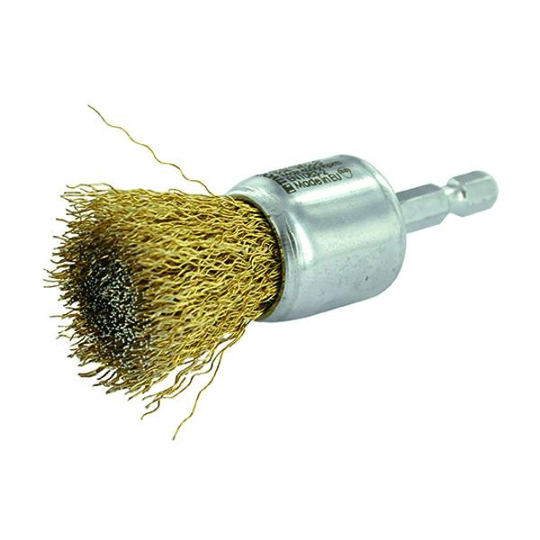 Brosse pinceau Tivoly fil acier laitonné dia.24