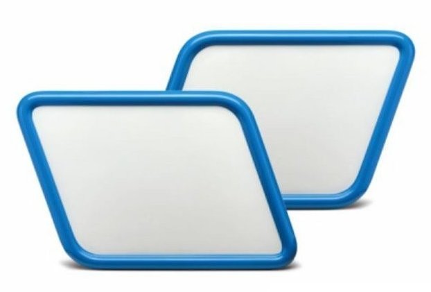 Paire de plaques numéro scrambler C-RACER