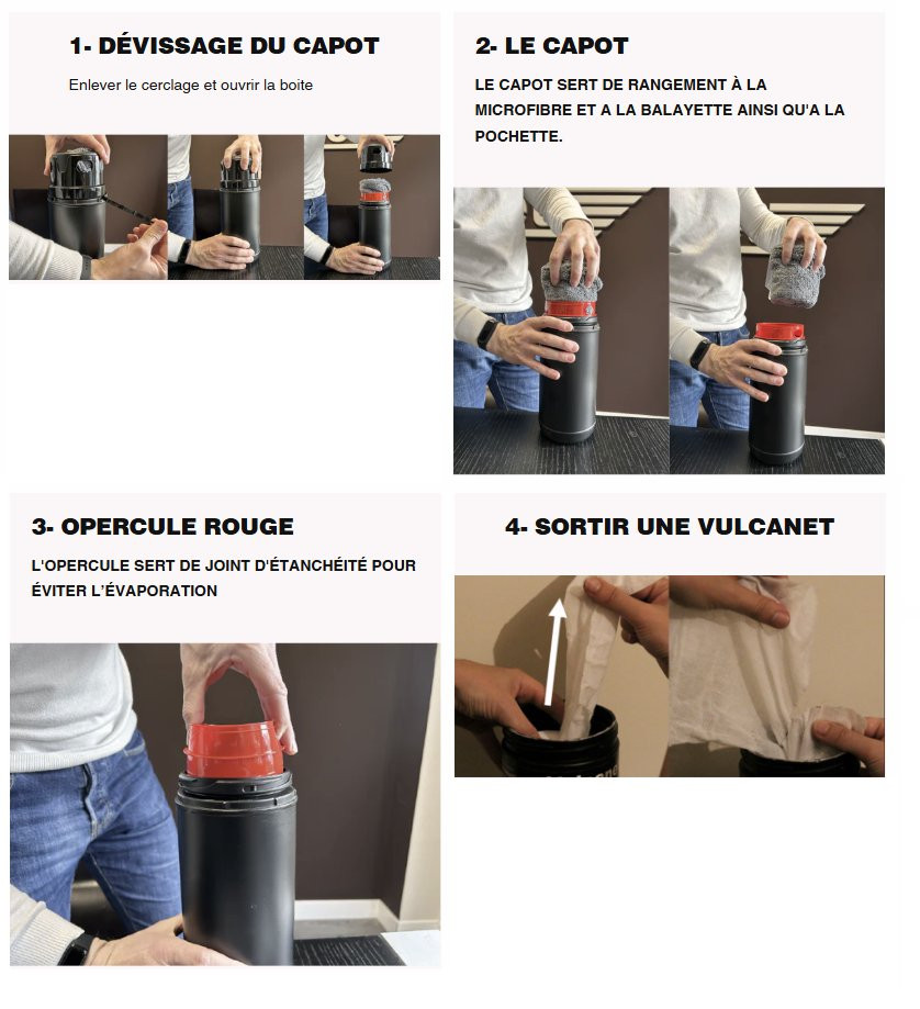 80 lingettes de nettoyage moteur VULCANET - vue 3