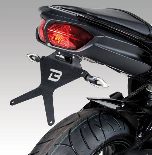 Support de plaque yamaha FZ8 Barracuda - vue 2