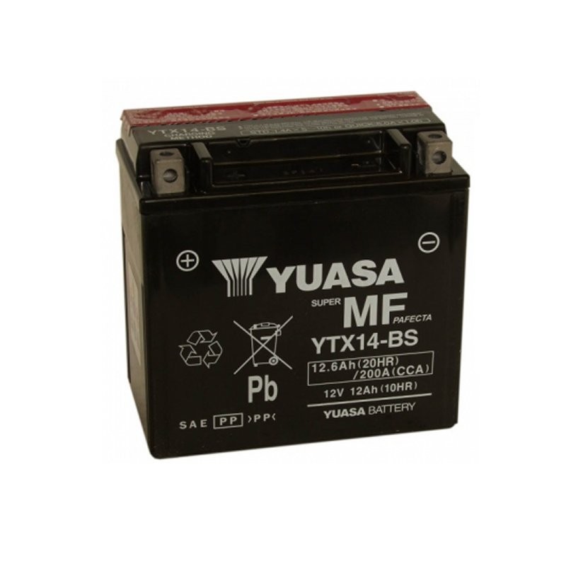 Batterie YUASA YTX14-BS - vue 2
