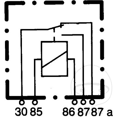 Relais Hella 12V 40A - vue 3