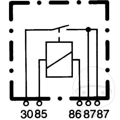 Relais de fermeture Hella 12 V 2x 87 - vue 2