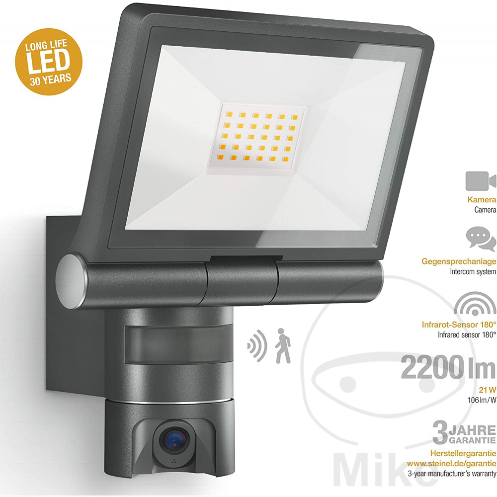 Projecteur à LED Steinel avec caméra et détecteur de mouvement - vue 5