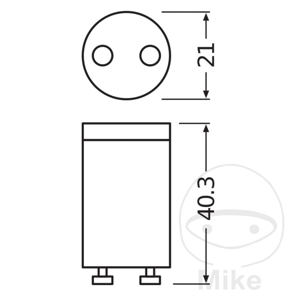 Starter T8 EM pour tube LED Ledvance - Lot de 2 - vue 2