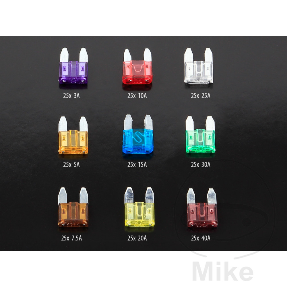 Assortiment de fusibles 3A-40A 225 pièces ACV - vue 2