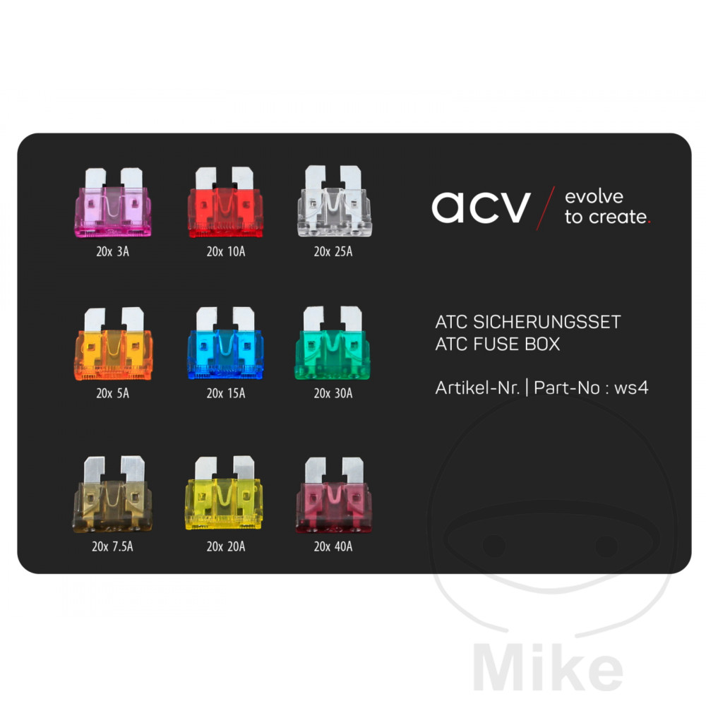Assortiment fusibles ACV Midi 3-40A 180 pièces ATC - vue 3