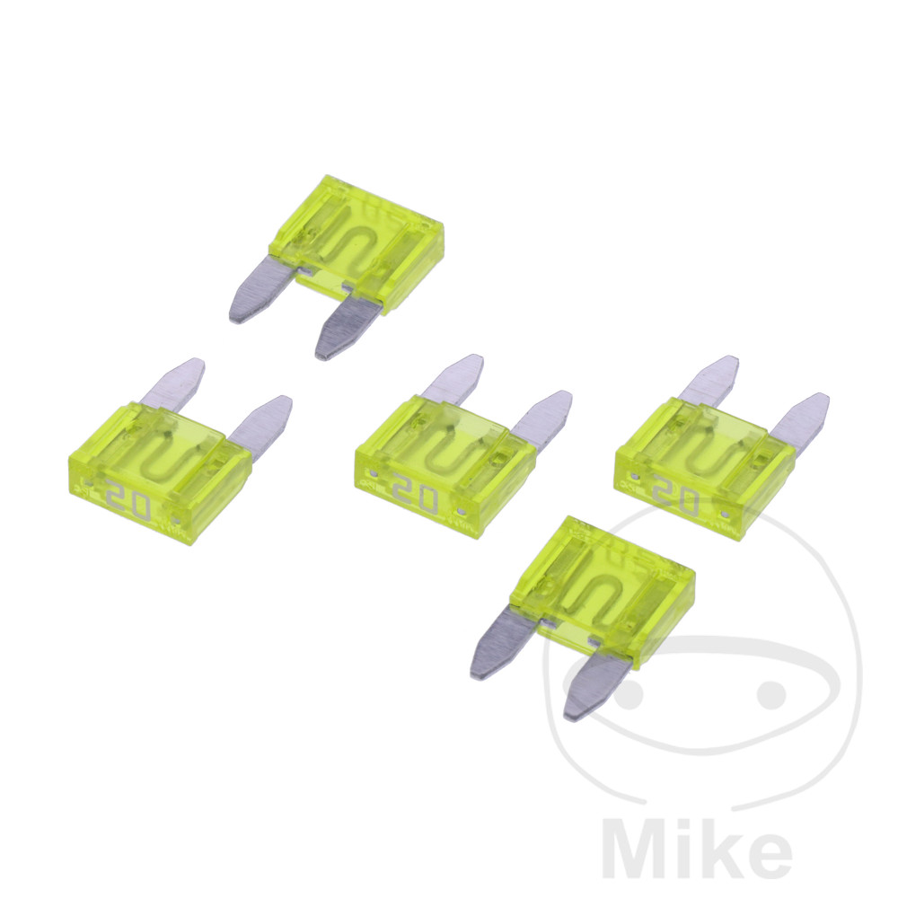 Fusibles Mini 20A JMP Jaune 5 Pièces - vue 2