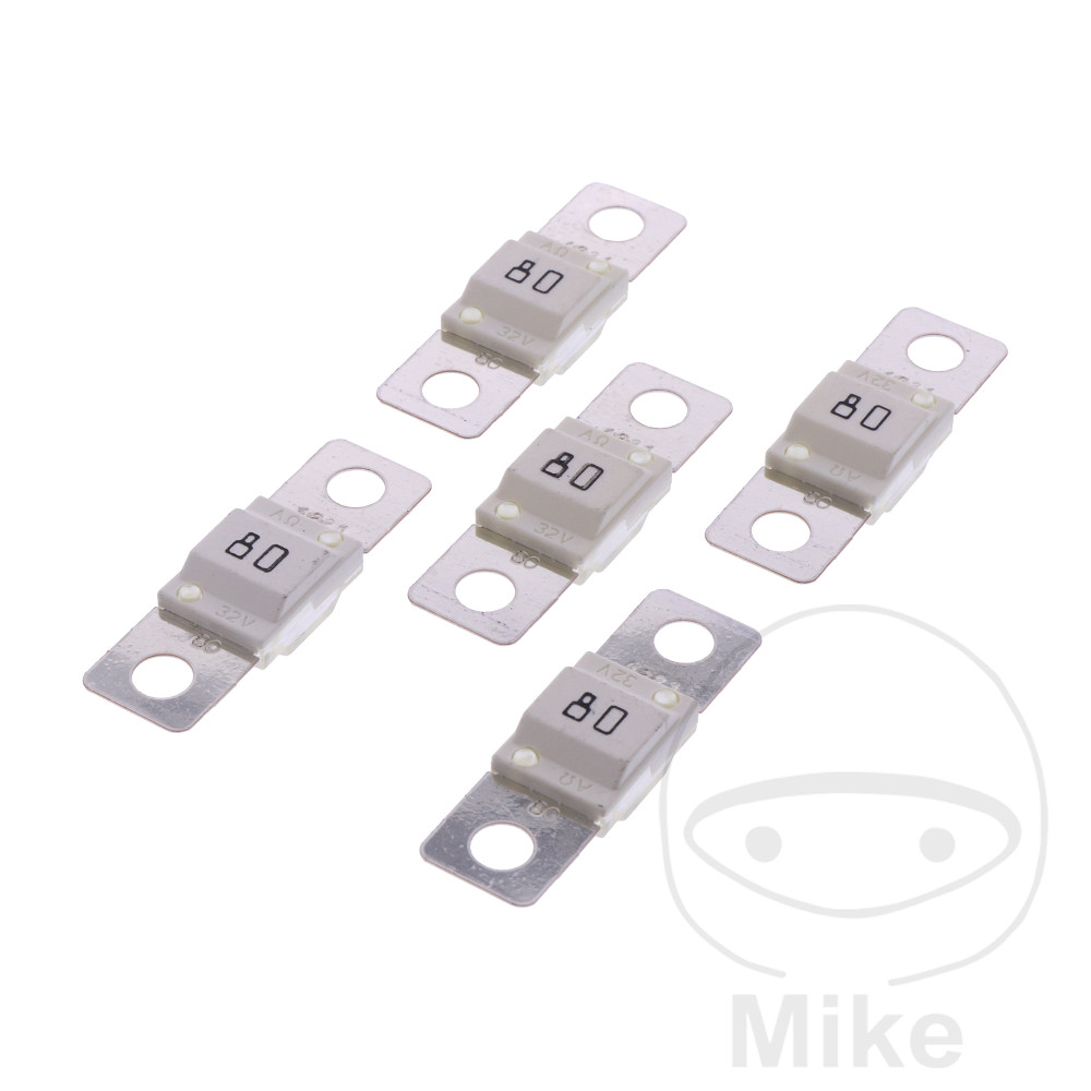 Fusible midi 80A 42X12 JMP blanc lot de 5 - vue 2