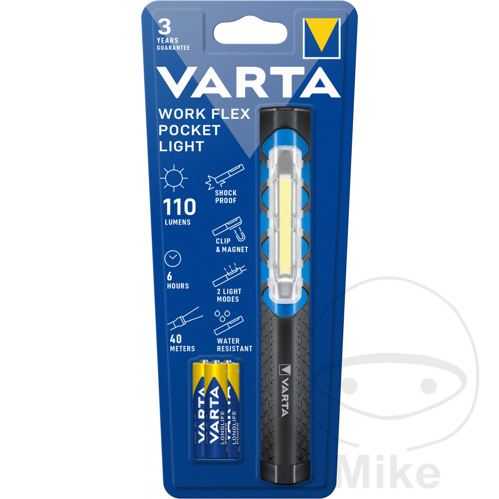 Lampe de poche Varta Work Flex avec 3 piles - vue 2