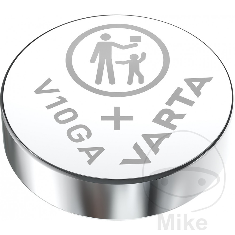 Pile Bouton V10GA Varta Alcaline Blister 1 pile - vue 3