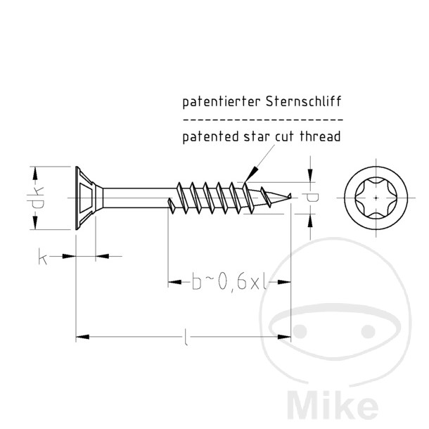 Vis universelle 6x70 Dresselhaus - Pack 50 pièces - vue 2