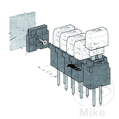 Porte fusible ATO 1-20A Herth & Buss - vue 2