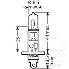 Ampoule H1 24V 70W Osram Truckstar Pro - vue 2