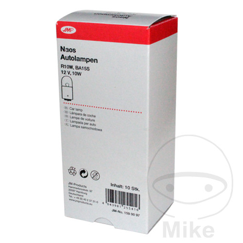 Ampoule 12V 10W BA15S JMP - Paquet de 10 pièces - vue 2