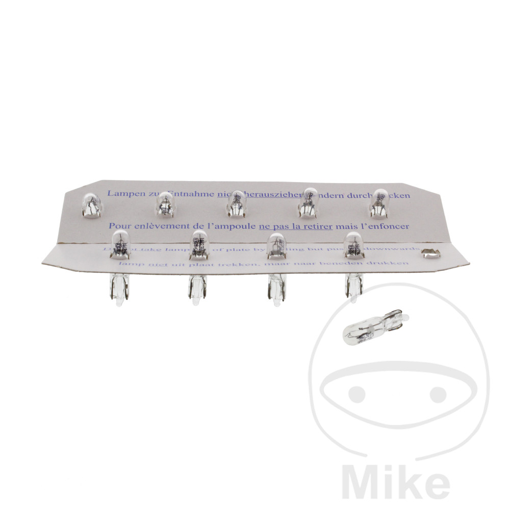 Ampoule 12V 2.3W W2X4.6D JMP - Lot de 10 pièces