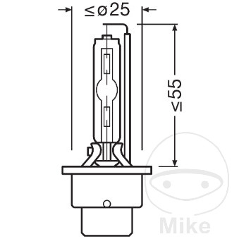 Ampoule phare avant 35W D4S Osram Cool Blue Intense Next Generation - vue 3