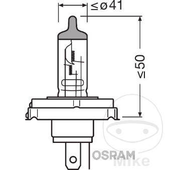 Ampoule 12V 45/40W Osram - vue 3