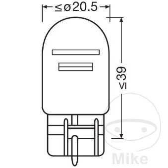 Ampoule 12V 21/5W W3X16Q Osram - vue 4