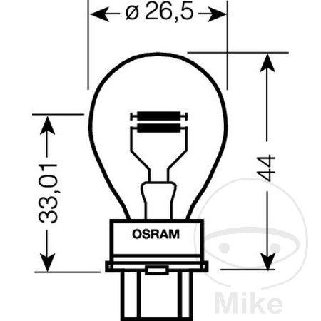 Ampoule Osram 12V 27/7W W2.5X16Q - vue 2