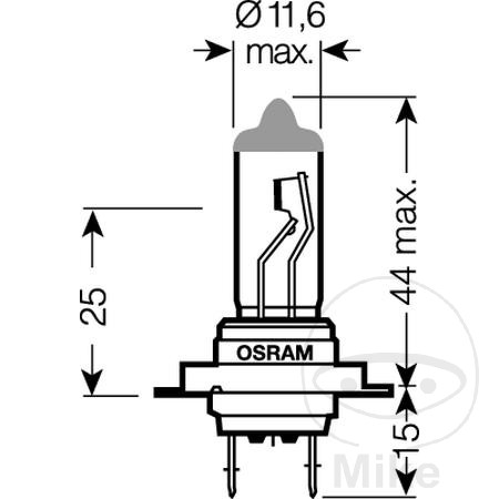 Ampoule H7 12V 55W Osram Ultra Life - vue 3