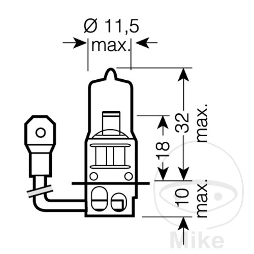 Ampoule H3 12V 55W Osram - vue 2
