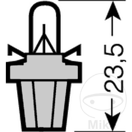 Ampoule Osram 24V 1.2W B8.5D socle gris pour phare arrière - vue 2