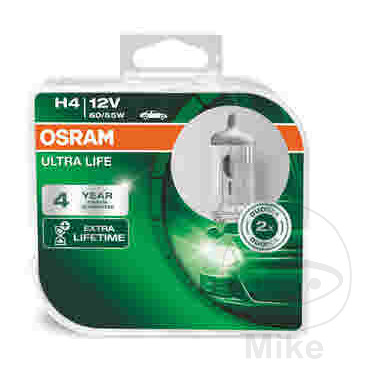 Ampoule H4 12V 55/60W Osram Duo ULT - vue 3