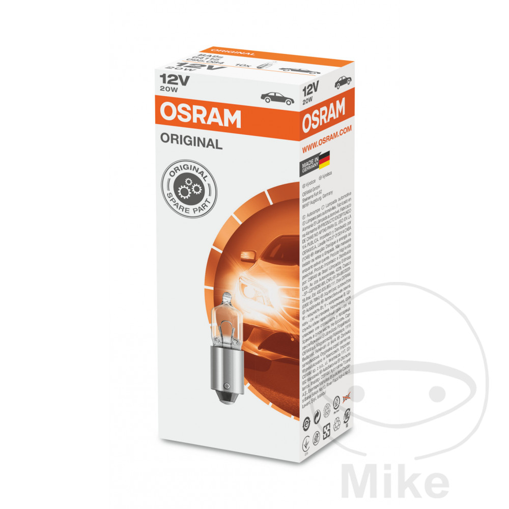 Ampoule Osram Miniwatt 12V 20W BA9S pour feux additionnels - vue 4