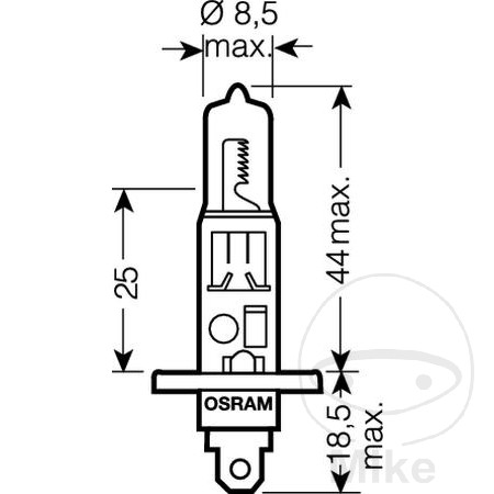 Ampoule H1 12V 55W Osram Ultra Life - vue 3