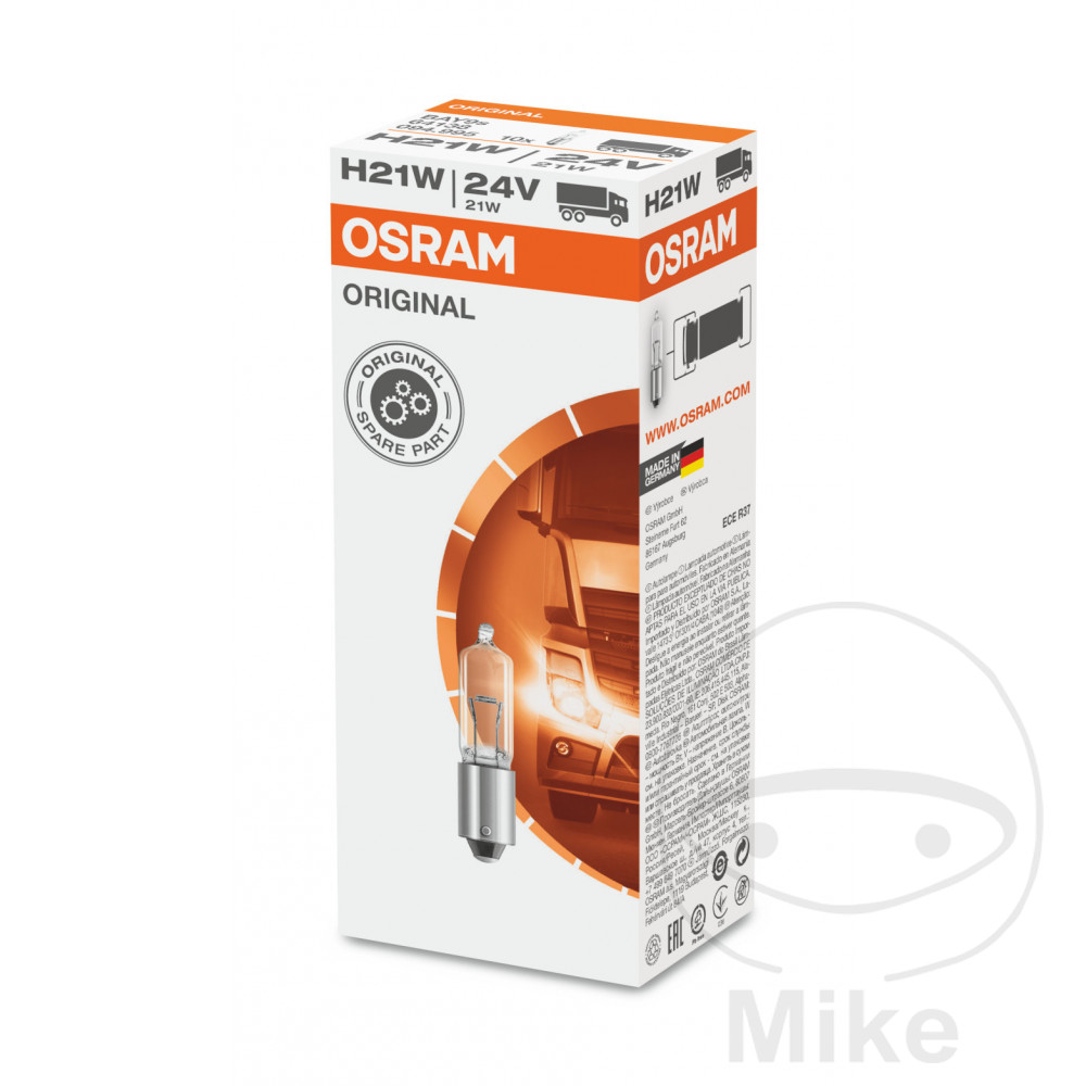 Ampoule 24V 21W BAY9S Osram - vue 2