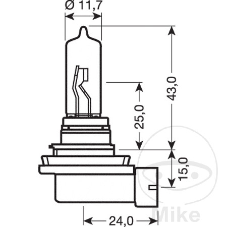 Ampoule H9 12V/65W Osram pour feux additionnels - vue 2