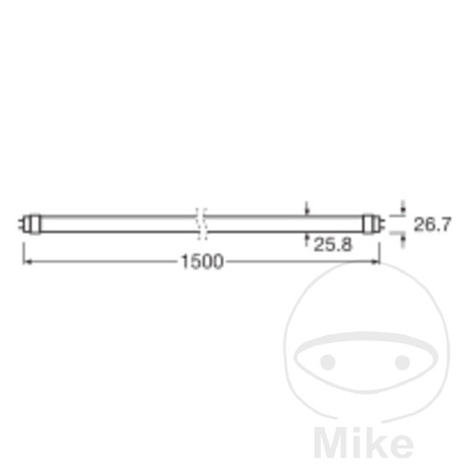 LED-ROEHRE T8 EM 22.1W840 siehe 1620099 11/25 - vue 2