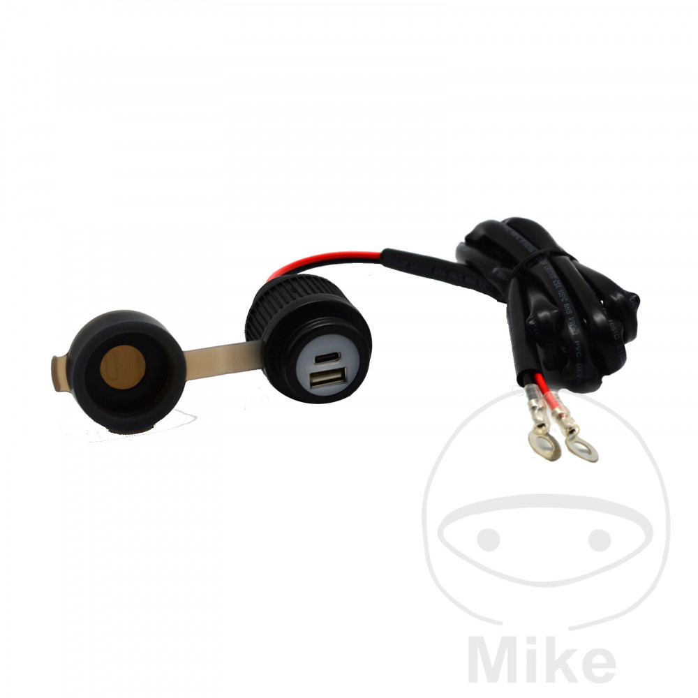 Prise double USB Charge rapide USB A+C 3A Albrecht Auto-Zubehör - vue 2