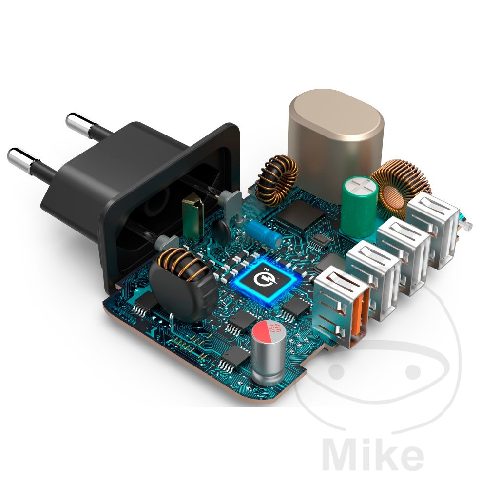Station de recharge 230V sur USB Quickcharge 3.0 4-Fach - vue 2