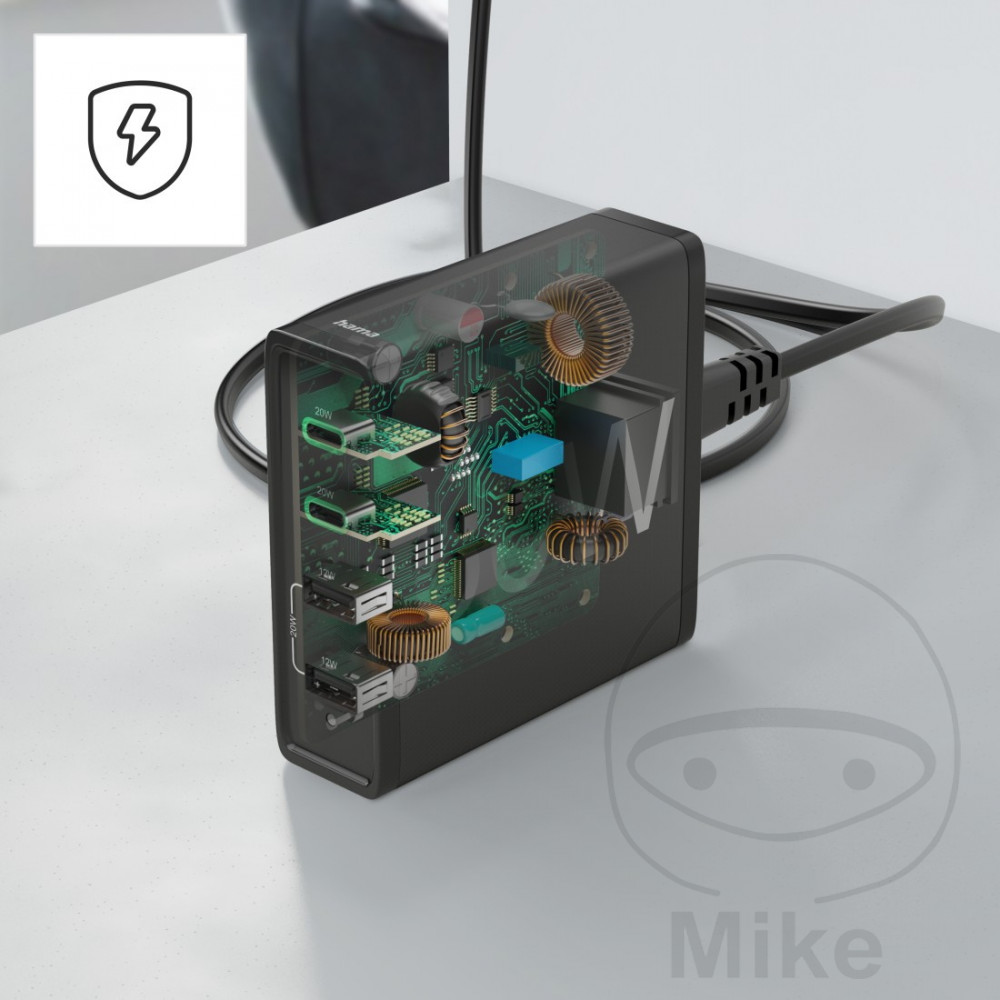 Ladestation 230V-USB-A/C 60W PD QC3 4-Fach - vue 6