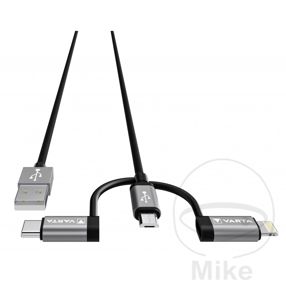 Câble de charge 3 en 1 2 m Varta - vue 2