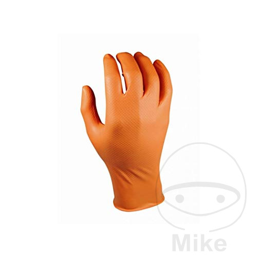 Gants jetables orange Grippaz NBR - 50 pièces - vue 2