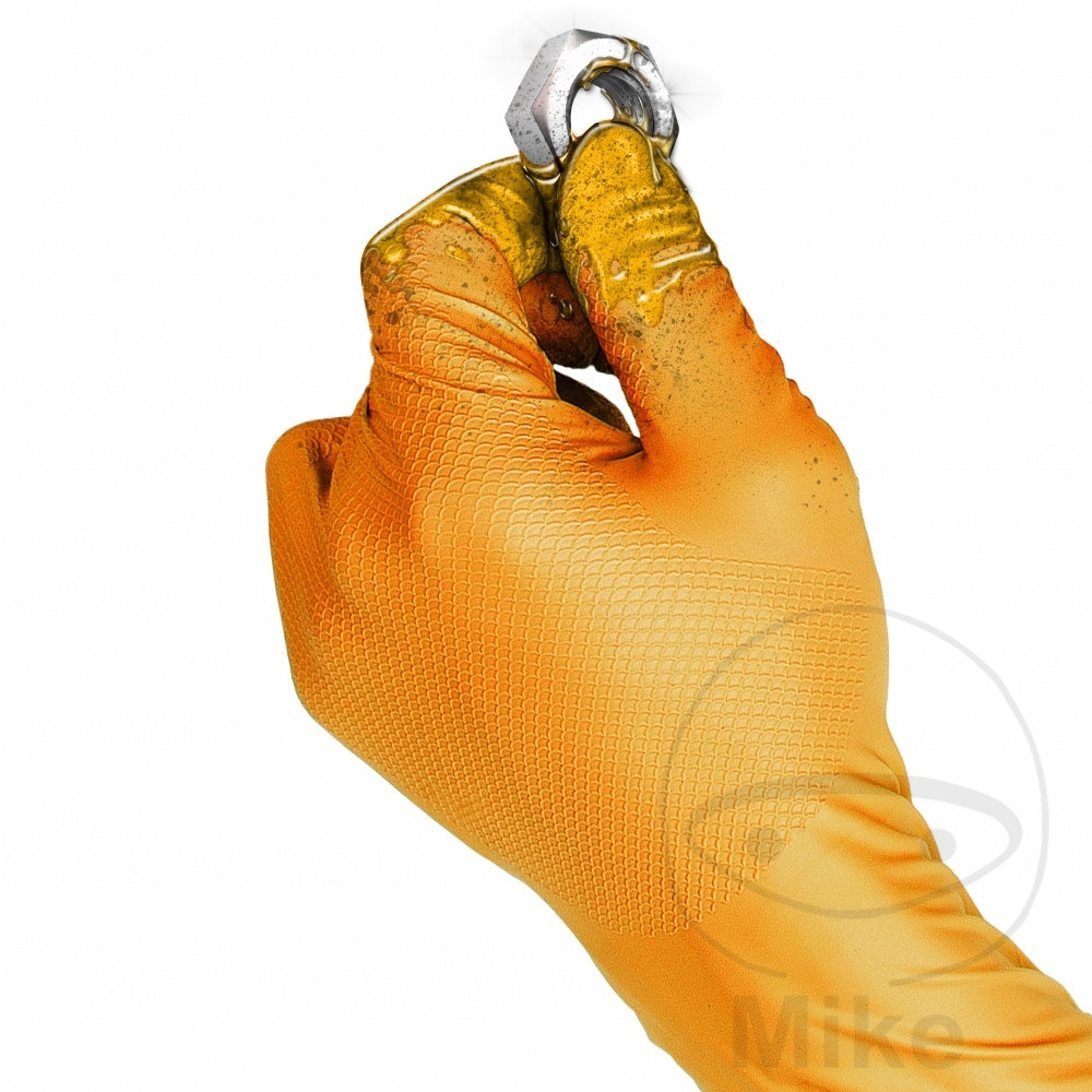 Gants jetables orange Grippaz NBR - 50 pièces - vue 3
