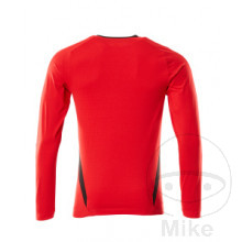 T-Shirt Mascot Manches Longues Rouge Noir Taille XL Homme - vue 4