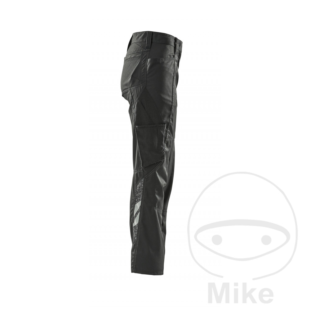 Pantalon moto Mascot Work MCT gris 44/L76 femme coupe large noir - vue 3