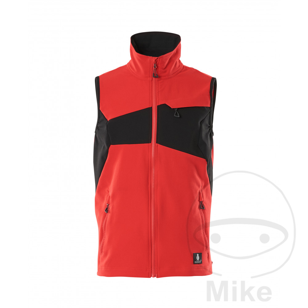 Mascot Vest MCT gris S rouge/noir